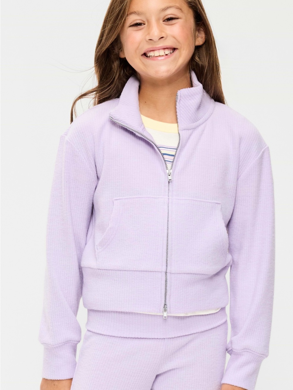 Girls' Lavender Old Navy 2-Way Zip Package